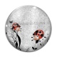 Cabochon Verre - coccinelle
