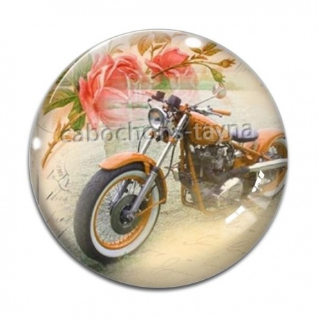 Cabochon Verre - moto