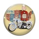 Cabochon Verre - moto