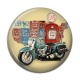 Cabochon Résine - moto