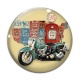 Cabochon Verre - moto