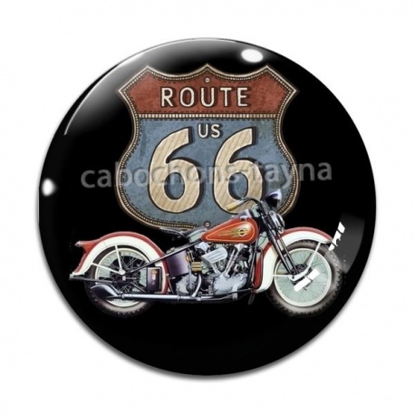 Cabochon Verre - moto