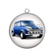 Pendentif Cabochon Argent - voiture