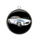 Pendentif Cabochon Argent - voiture