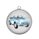 Pendentif Cabochon Argent - voiture