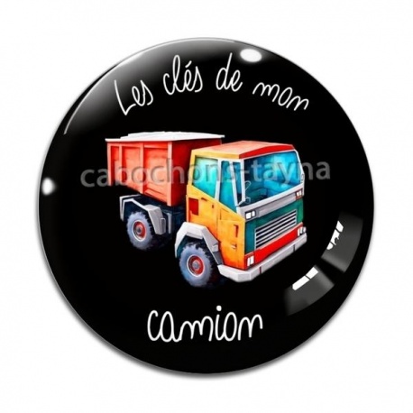 Cabochon Verre - les clés de mon camion