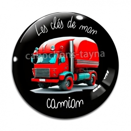 Cabochon Verre - les clés de mon camion