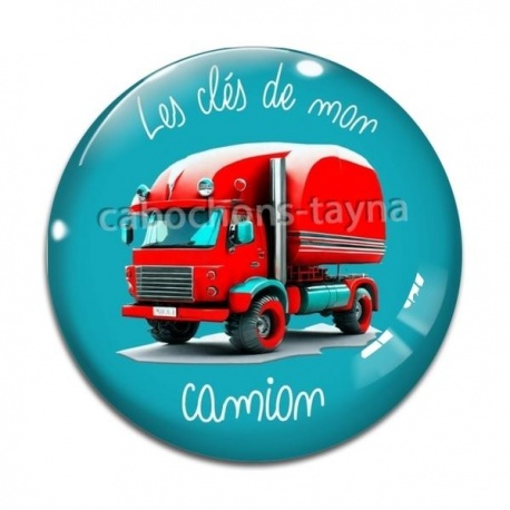 Cabochon Verre - les clés de mon camion
