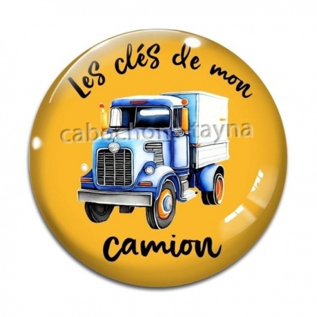 Cabochon Verre - les clés de mon camion