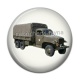 Cabochon Résine - camion militaire