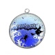 Pendentif Cabochon Argent - Halloween