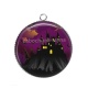 Pendentif Cabochon Argent - Halloween