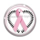 Cabochon Verre - octobre rose