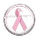 Cabochon Verre - octobre rose