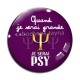 Cabochon Verre - quand je serais grande je serai psy