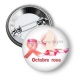Badge - octobre rose