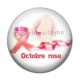 Cabochon Résine - octobre rose