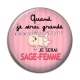 Cabochon Résine - quand je serais grande je serai sage femme