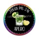Cabochon Résine - j'peux pas j'ai apéro
