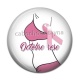 Cabochon Résine - octobre rose