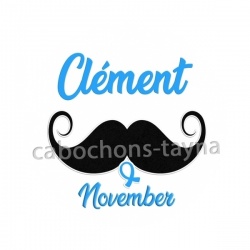 Votre prénom – November – Cabochon personnalisé – Badge, porte-clés, Décapsuleur