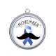 Pendentif Cabochon Argent - november
