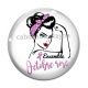 Cabochon Verre - octobre rose ensemble