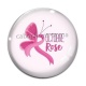 Cabochon Verre - octobre rose