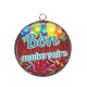Pendentif Cabochon Argent - bon anniversaire