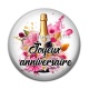 Cabochon Résine - joyeux anniversaire