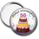 Miroir de poche - joyeux anniversaire 50 ans