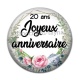 Cabochon Résine - joyeux anniversaire 20 ans