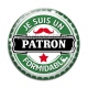 Cabochon Verre - je suis un patron formidable