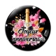 Cabochon Verre - joyeux anniversaire