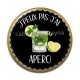 Cabochon Résine - j'peux pas j'ai apéro