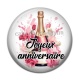 Cabochon Résine - joyeux anniversaire