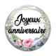 Cabochon Verre - joyeux anniversaire