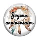 Cabochon Verre - joyeux anniversaire