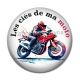Cabochon Résine - les clés de ma moto