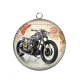 Pendentif Cabochon Argent - moto