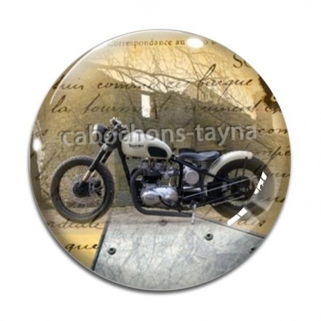 Cabochon Verre - moto