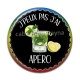 Cabochon Résine - j'peux pas j'ai apéro