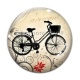 Cabochon Verre - vélo