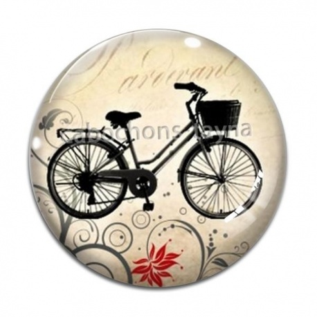Cabochon Verre - vélo