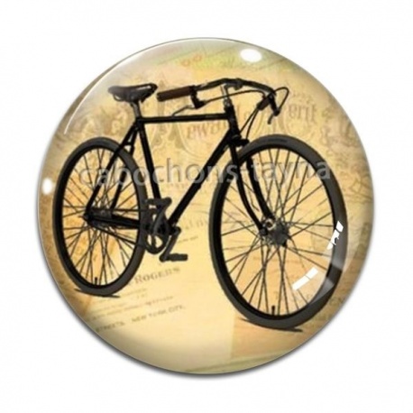 Cabochon Verre - vélo