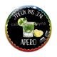 Cabochon Verre - j'peux pas j'ai apéro