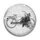 Cabochon Verre - vélo