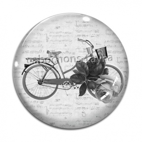 Cabochon Verre - vélo