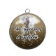 Pendentif Cabochon Argent - une super prof d'équitation