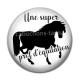 Cabochon Résine - une super prof d'équitation